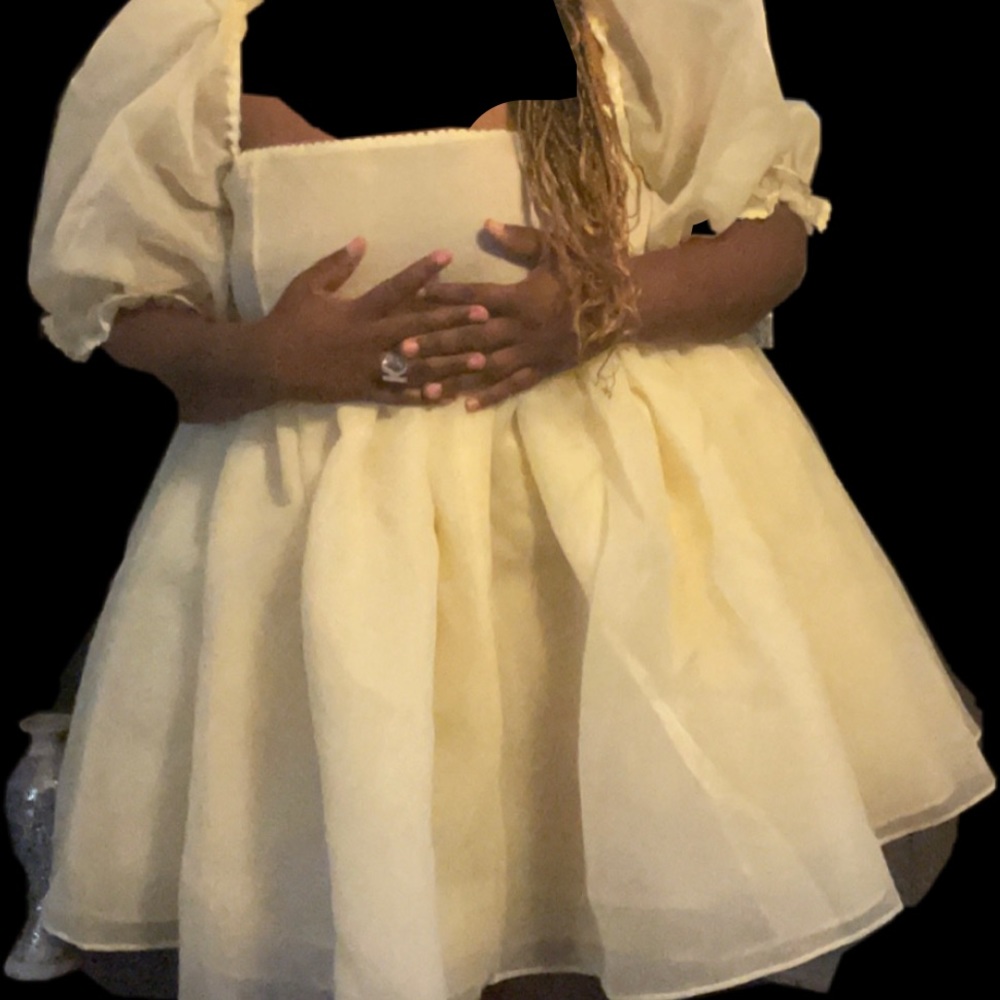 Selkie The Baby Banana Puff Dress